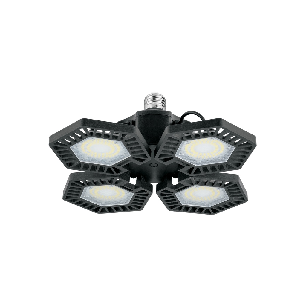 Luminario de LED 100 W, aluminio con 4 paneles abatibles