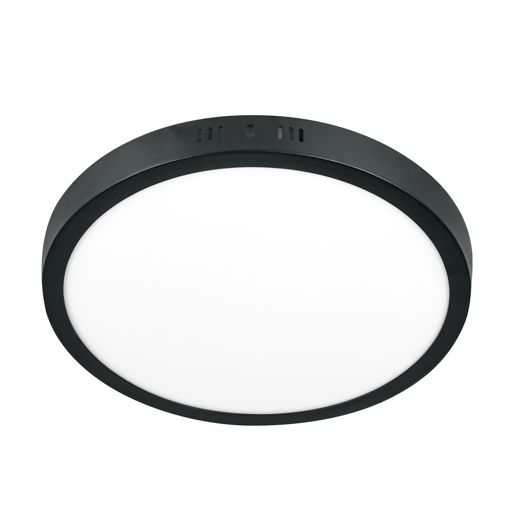 Luminario de LED 24 W redondo tipo plafón luz de día, negro - Pag 450