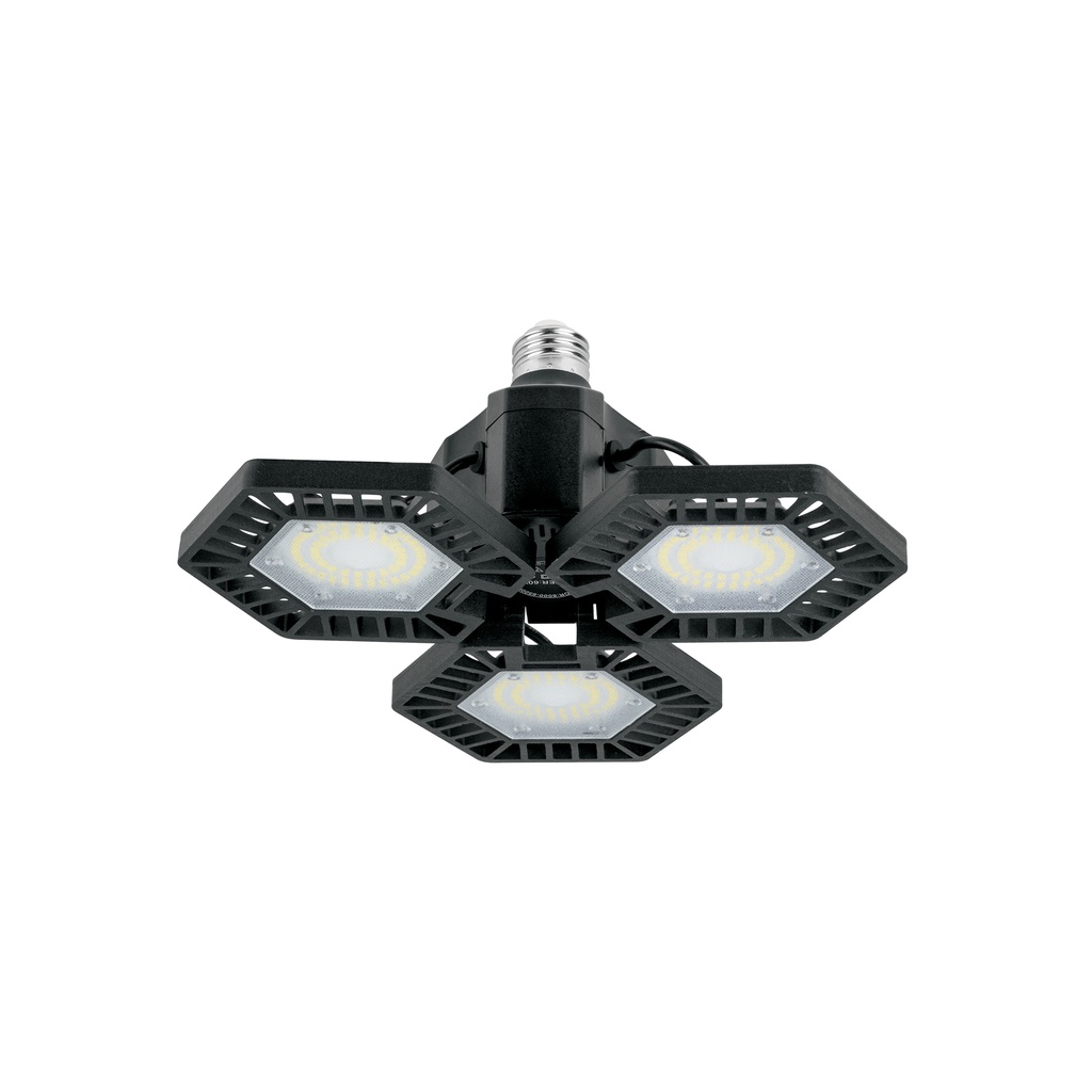 Luminario de LED 65 W, aluminio con 3 paneles abatibles