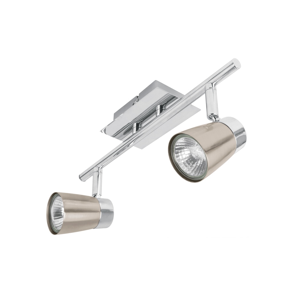 Luminario de sobreponer con 2 spots base GU10, Volteck - Pag 455