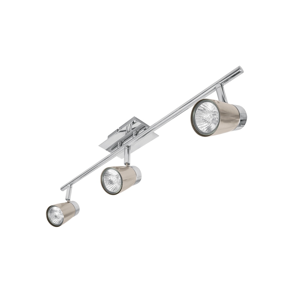 Luminario de sobreponer con 3 spots base GU10, Volteck - Pag 455