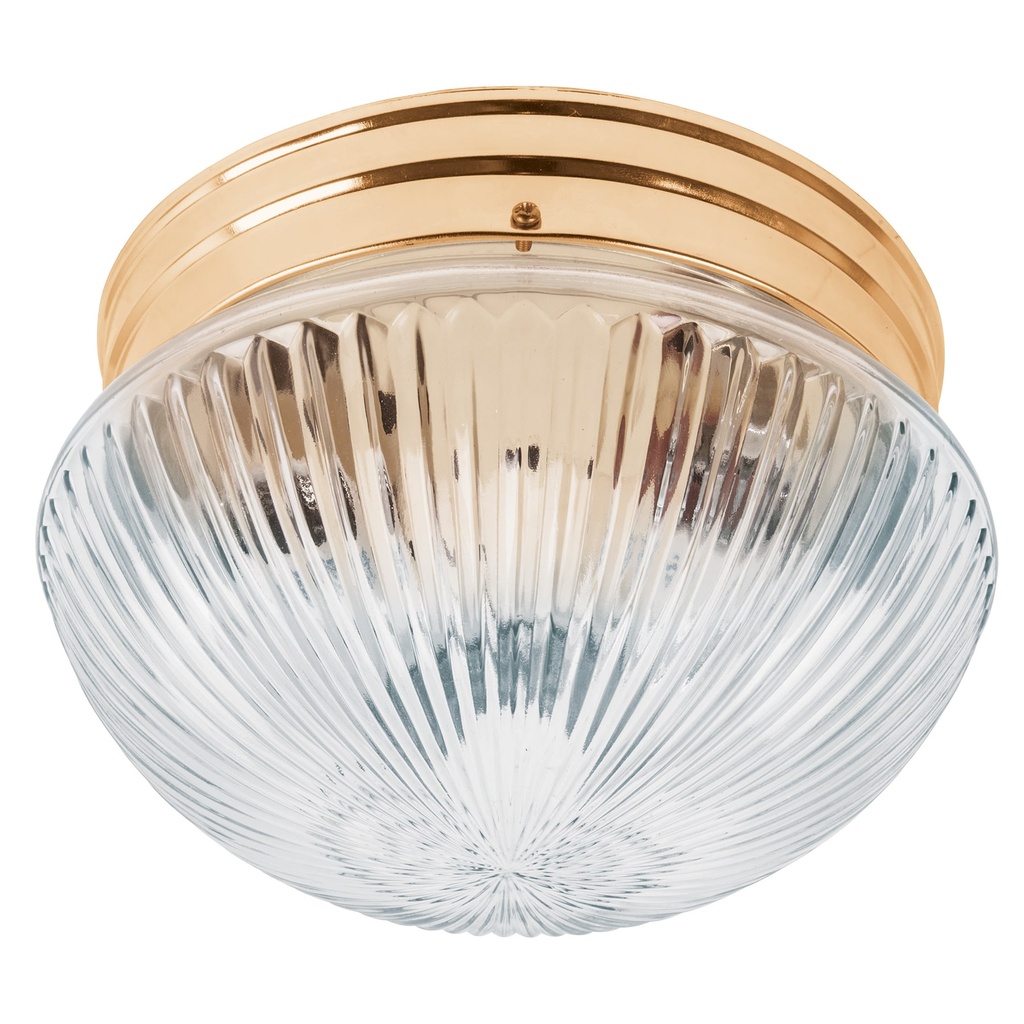 Luminario decorativo 15x24 cm pantalla cristal, s/lámparas