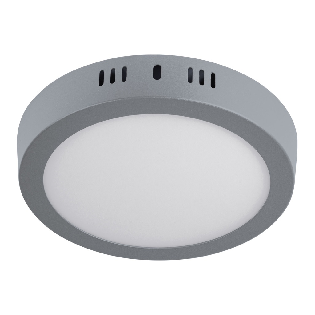 Luminario gris de LED 12 W redondo tipo plafón luz de día - Pag 592