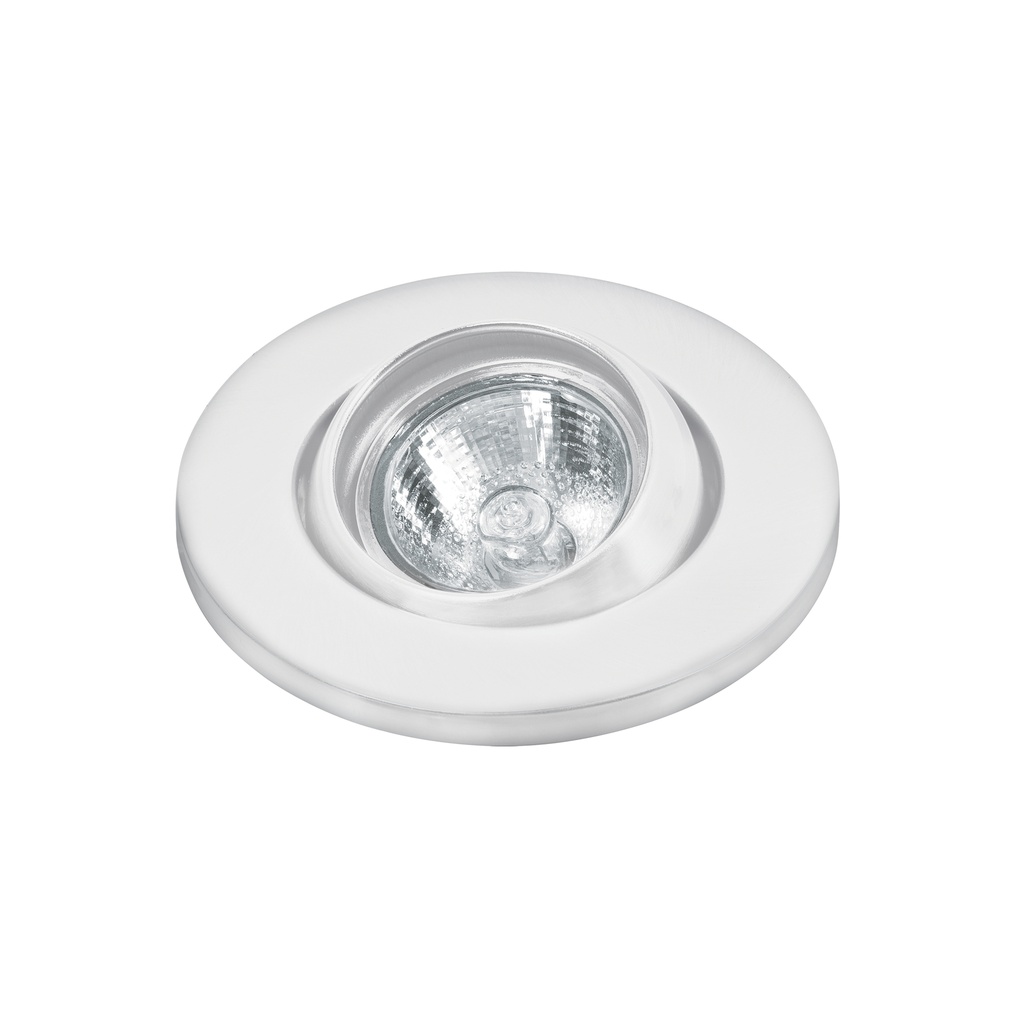 Luminario redondo blanco spot esférico, lámpara no incluida