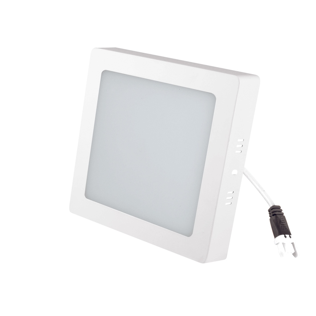 Luminario sobreponer cuadrado LED, Linea ECO, 18 W, luz blanca 6500K