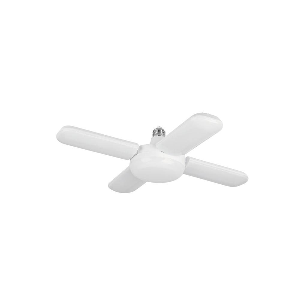 Lámpara LED 40W tipo ventilador, 4 aspas ajustables, Volteck