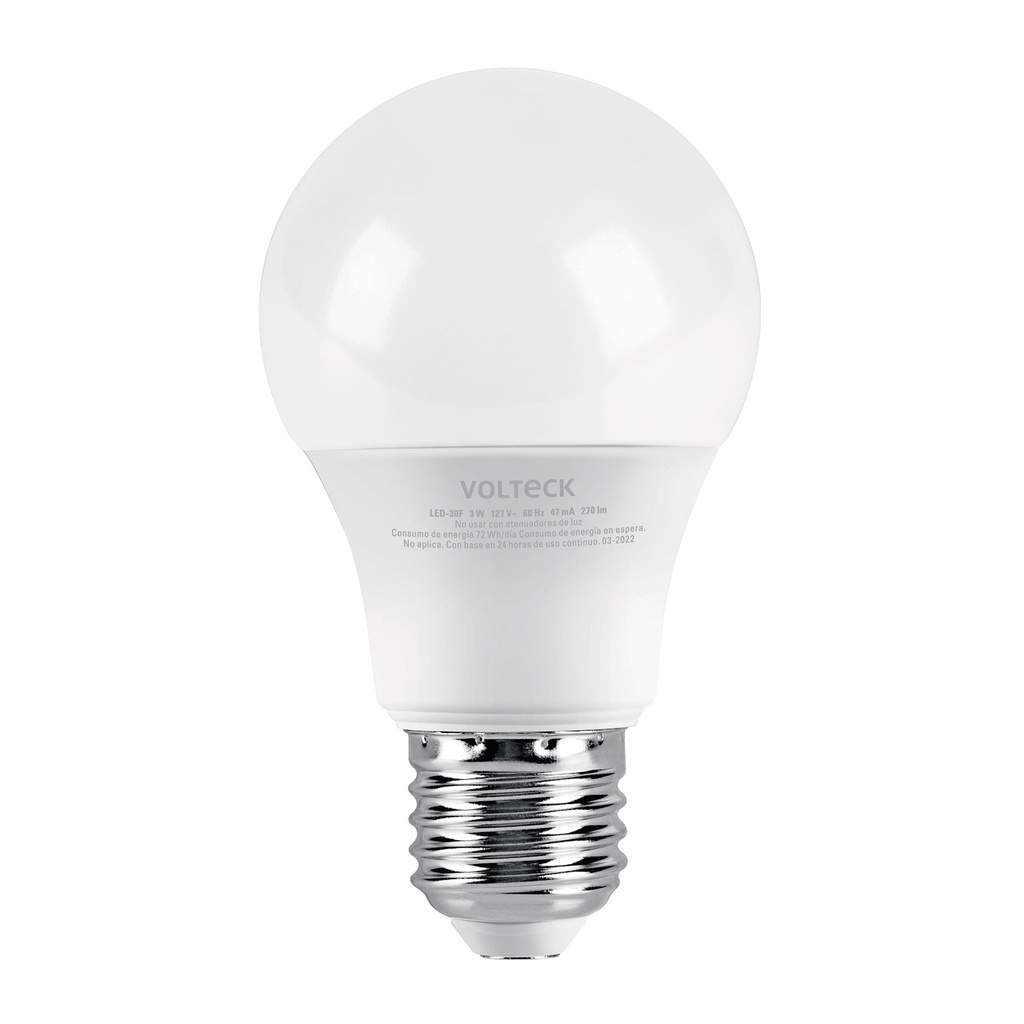 [T46275] Lámpara LED A19 3 W (equiv. 25 W), luz de día, blíster