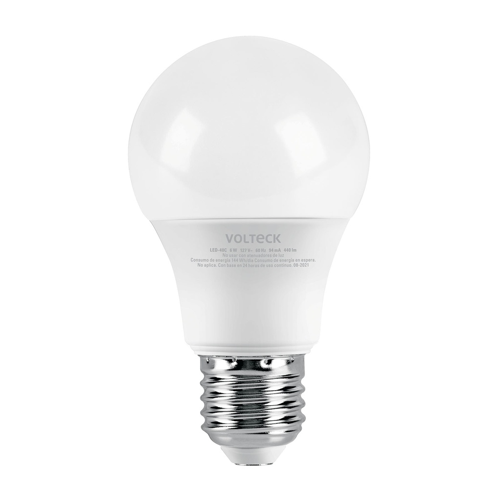 Lámpara LED A19 6 W (equiv. 40 W), luz cálida, blíster