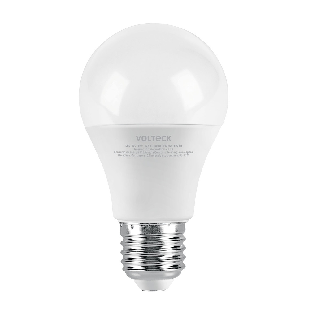 Lámpara LED A19 9 W (equiv. 60 W), luz cálida, blíster