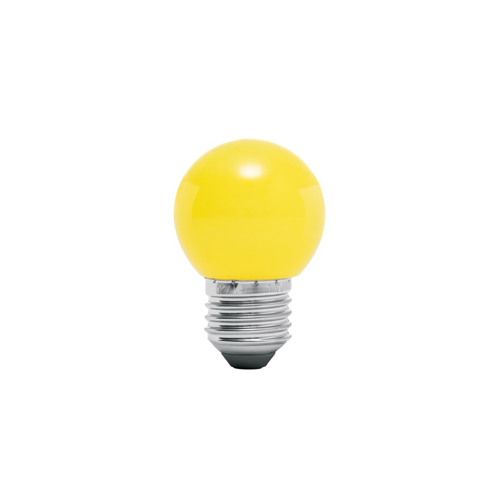 Lámpara LED tipo bulbo G45 1 W color amarillo, caja, Volteck - Pag 445