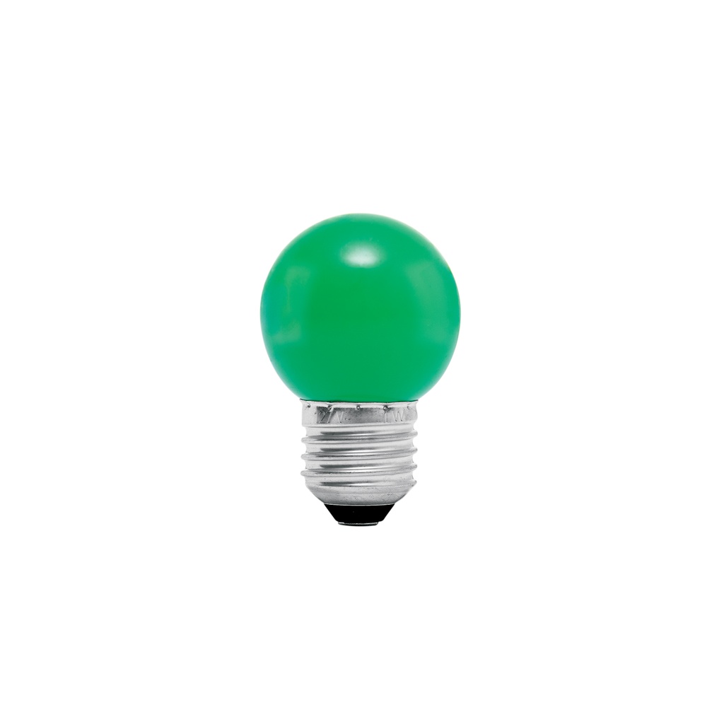 Lámpara LED tipo bulbo G45 1 W color verde, caja, Volteck - Pag 445