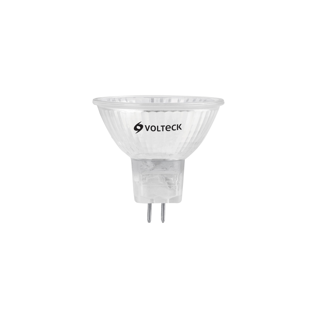Lámpara de halógeno transp. 50 W tipo MR16 en caja, Volteck