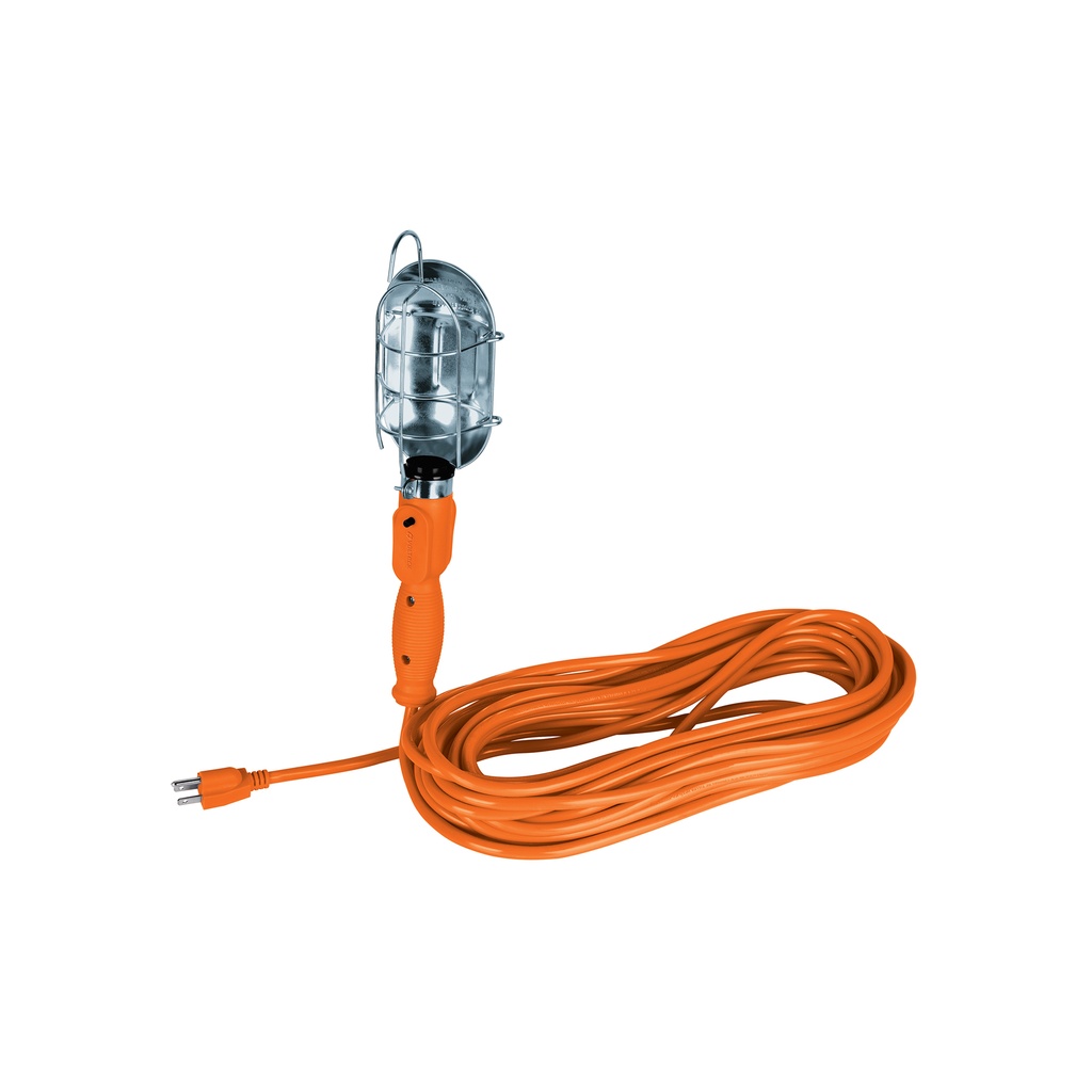 Lámpara de taller con canastilla metálica 14.5 m, Volteck - Pag 421