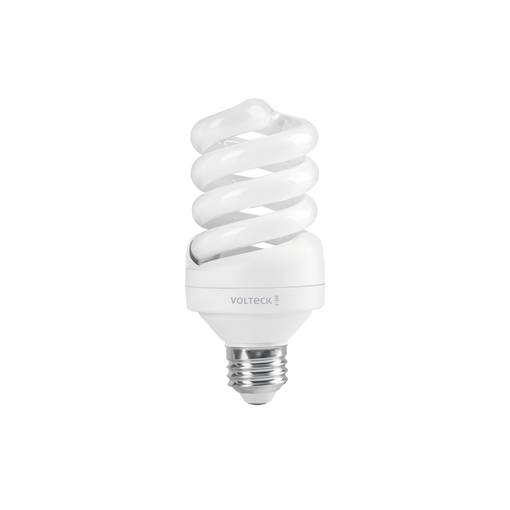Lámpara espiral T4 15 W luz de día en blíster, Volteck - Pag 448