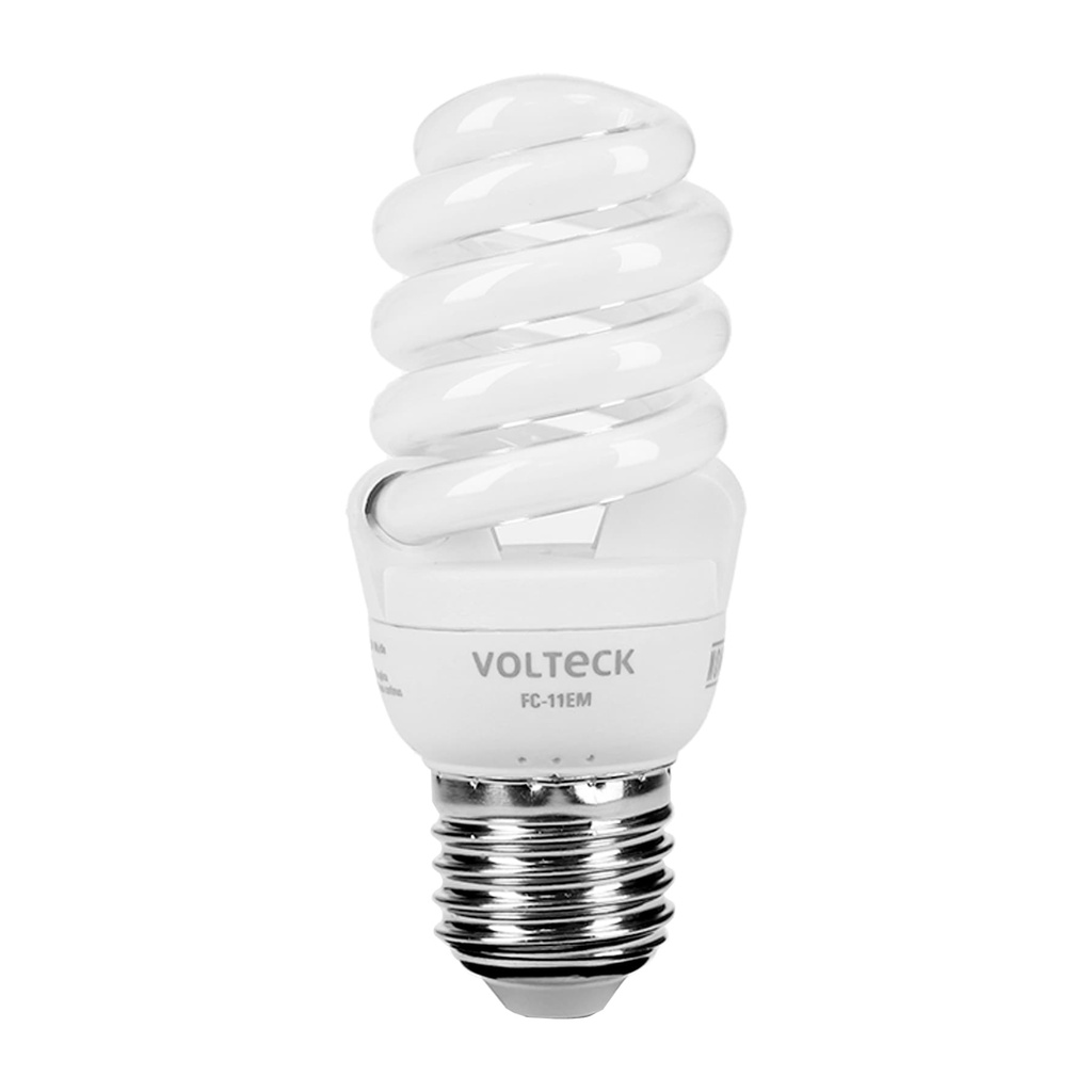 [T48503] Lámpara espiral mini T2 11 W luz cálida en blíster, Volteck
