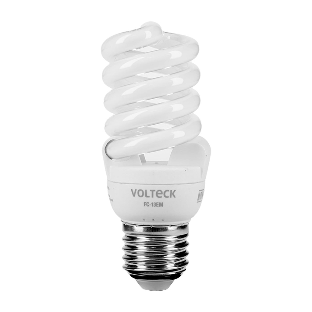 [T48505] Lámpara espiral mini T2 13 W luz cálida en blíster, Volteck