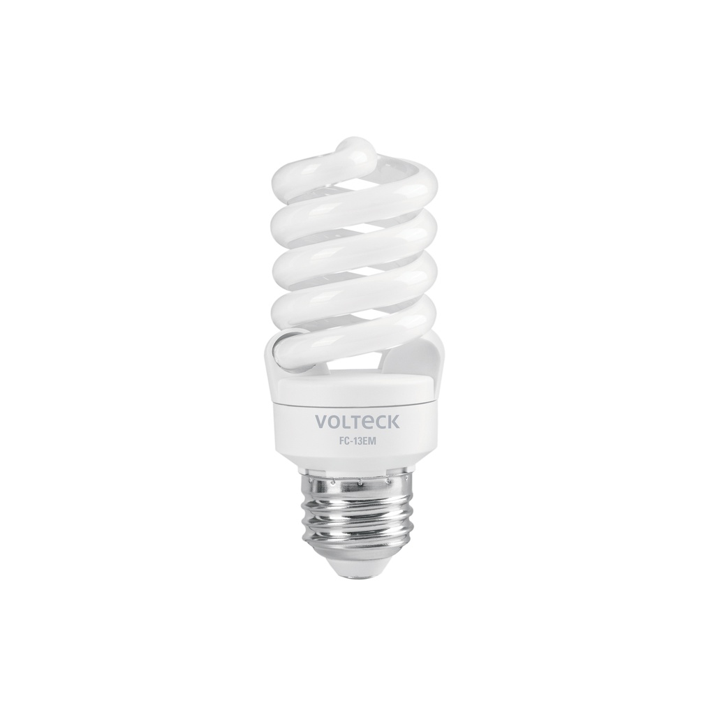 Lámpara espiral mini T2 13 W luz de día en blíster, Volteck - Pag 448