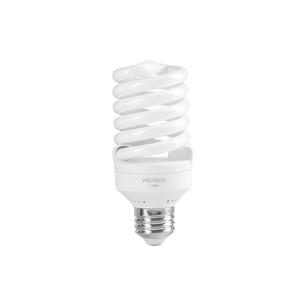 Lámpara espiral mini T2 25 W luz de día en blíster, Volteck - Pag 448