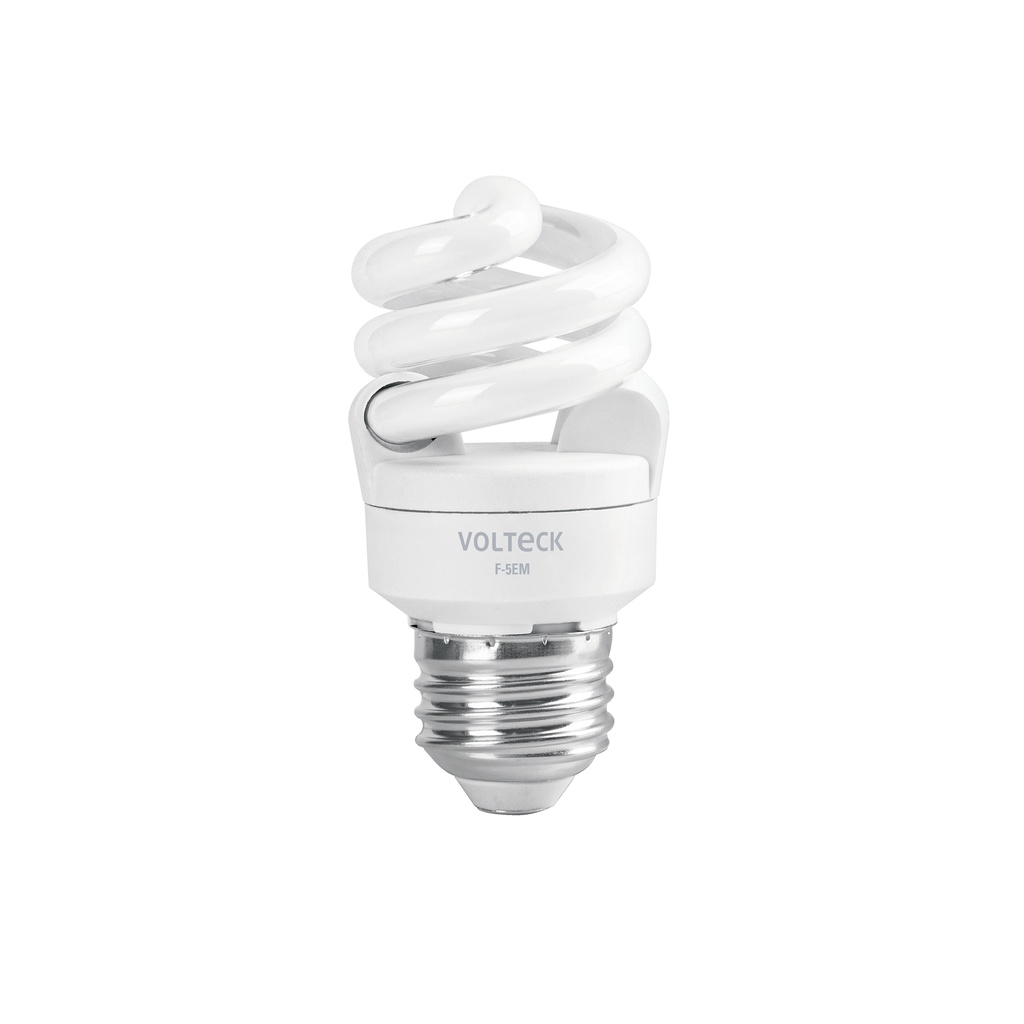 Lámpara espiral mini T2 5 W luz de día en blíster, Volteck - Pag 448