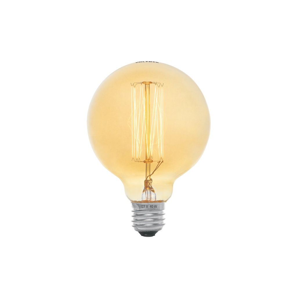Lámpara incandescente vintage 40 W tipo globo, Volteck - Pag 447