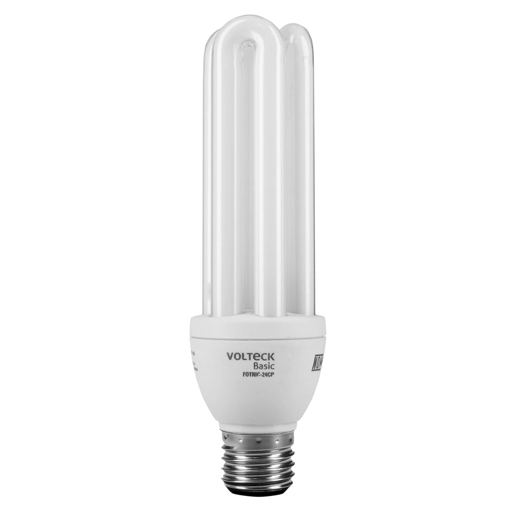 Lámpara triple T4 24 W luz cálida en caja, Volteck