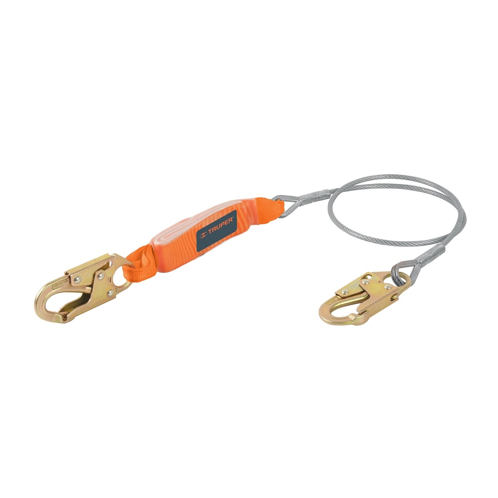 Línea de vida 1.8 m cable de acero, absorbedor impacto, ANSI - Pag 354