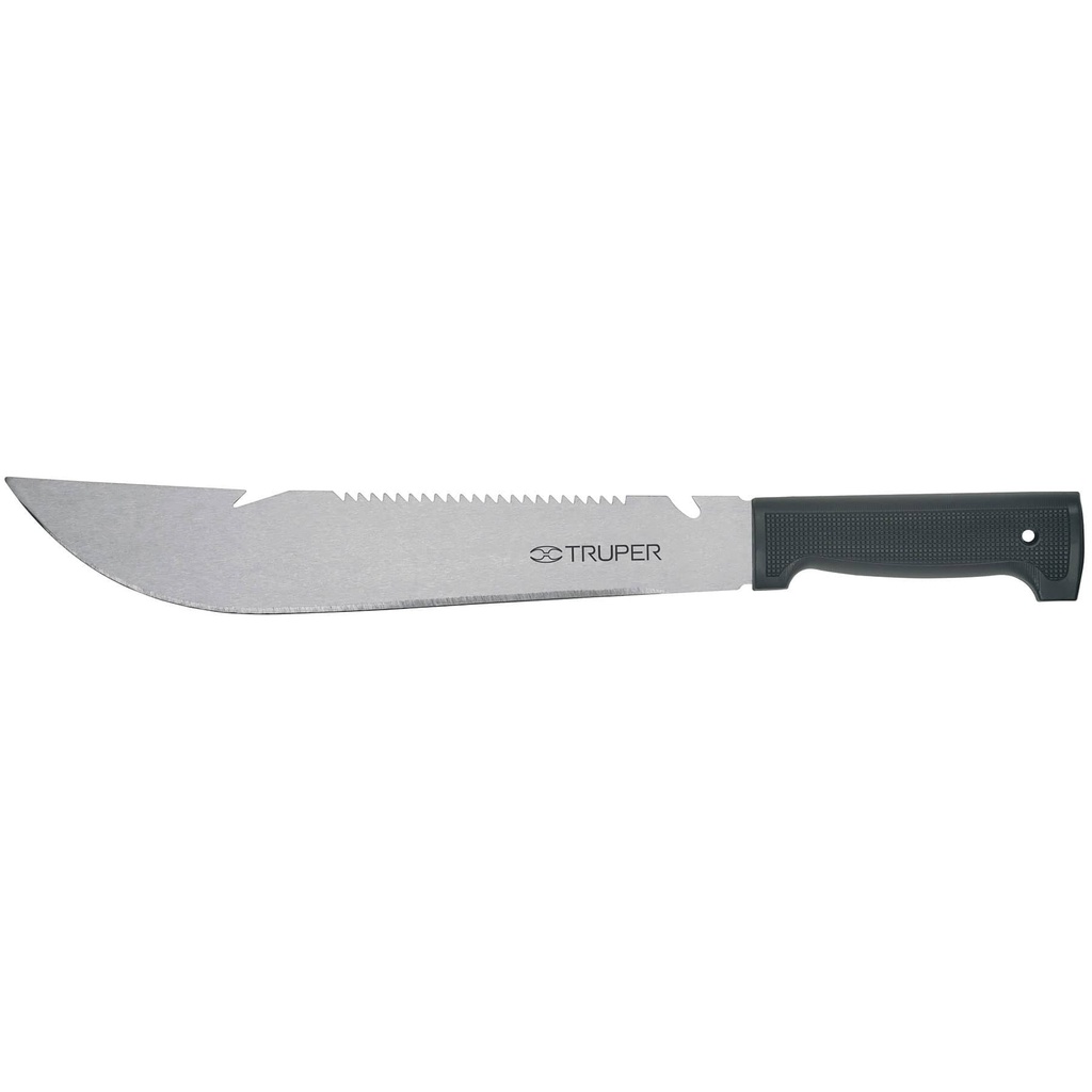 Machete rambo 12' cacha inyectada negra, Truper - Pag 289