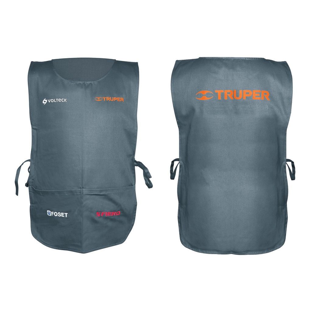 Mandil bordado al frente, estampado al dorso, Truper - Pag 607