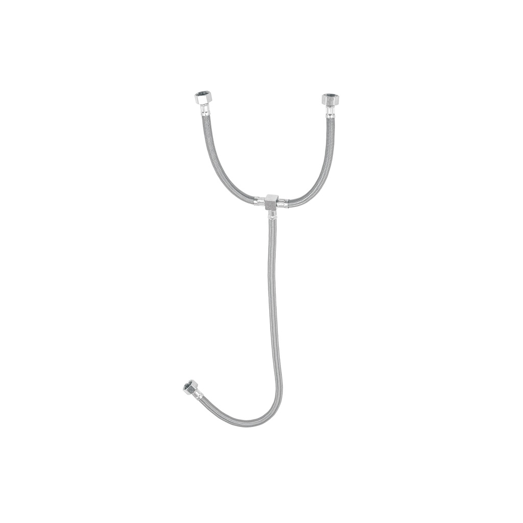 Manguera 'T', vinilo, 55 cm, para lavabo, Foset