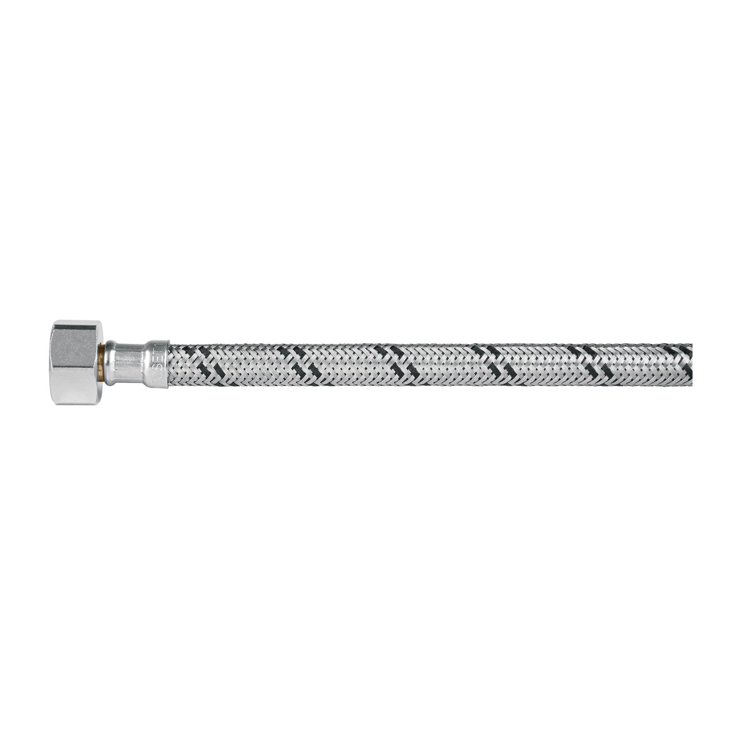 Manguera WC, acero inox, 1/2'x7/8', 35 cm, conector plástico