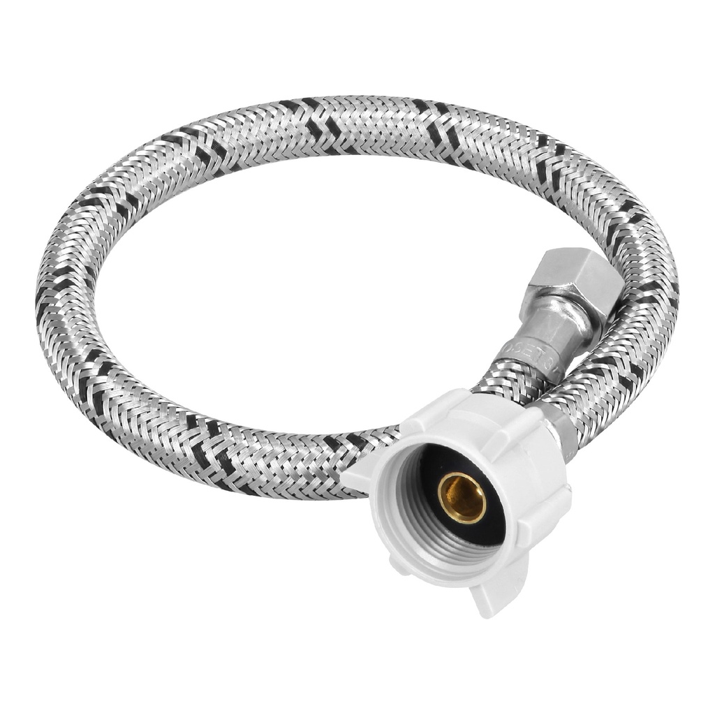 Manguera WC, acero inox, 3/8'x7/8', 40 cm, conector plástico - Pag 511