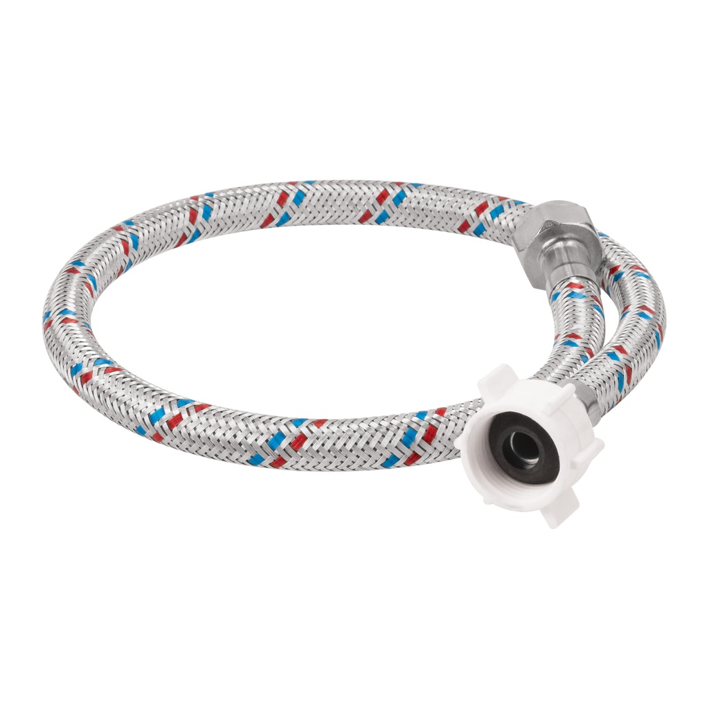 Manguera WC, aluminio, 1/2'x7/8', 60 cm, plást/metál, Basic - Pag 512