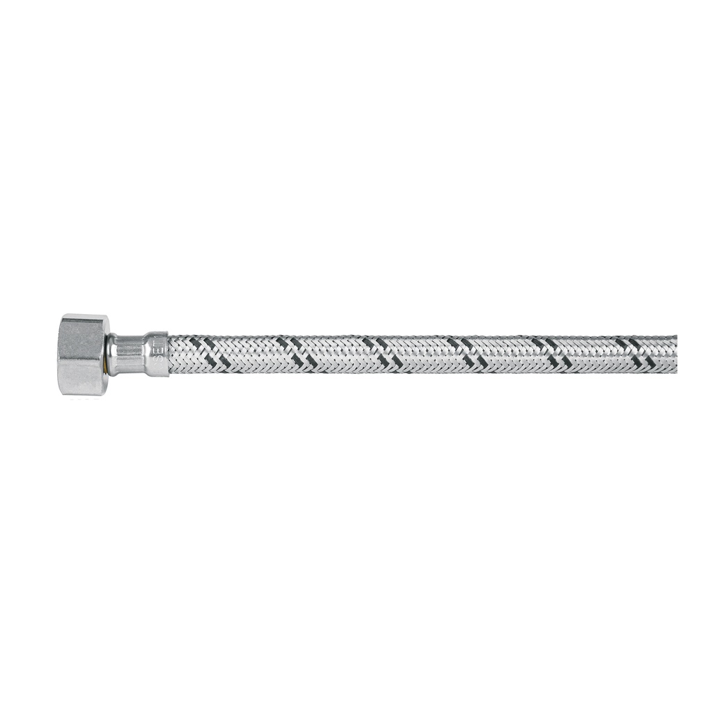 Manguera lavabo/fregadero, acero inox, 1/2' x 1/2', 40 cm