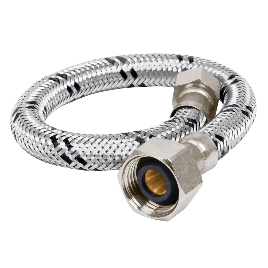 Manguera lavabo/fregadero, acero inox, 1/2' x 3/8', 30 cm - Pag 512