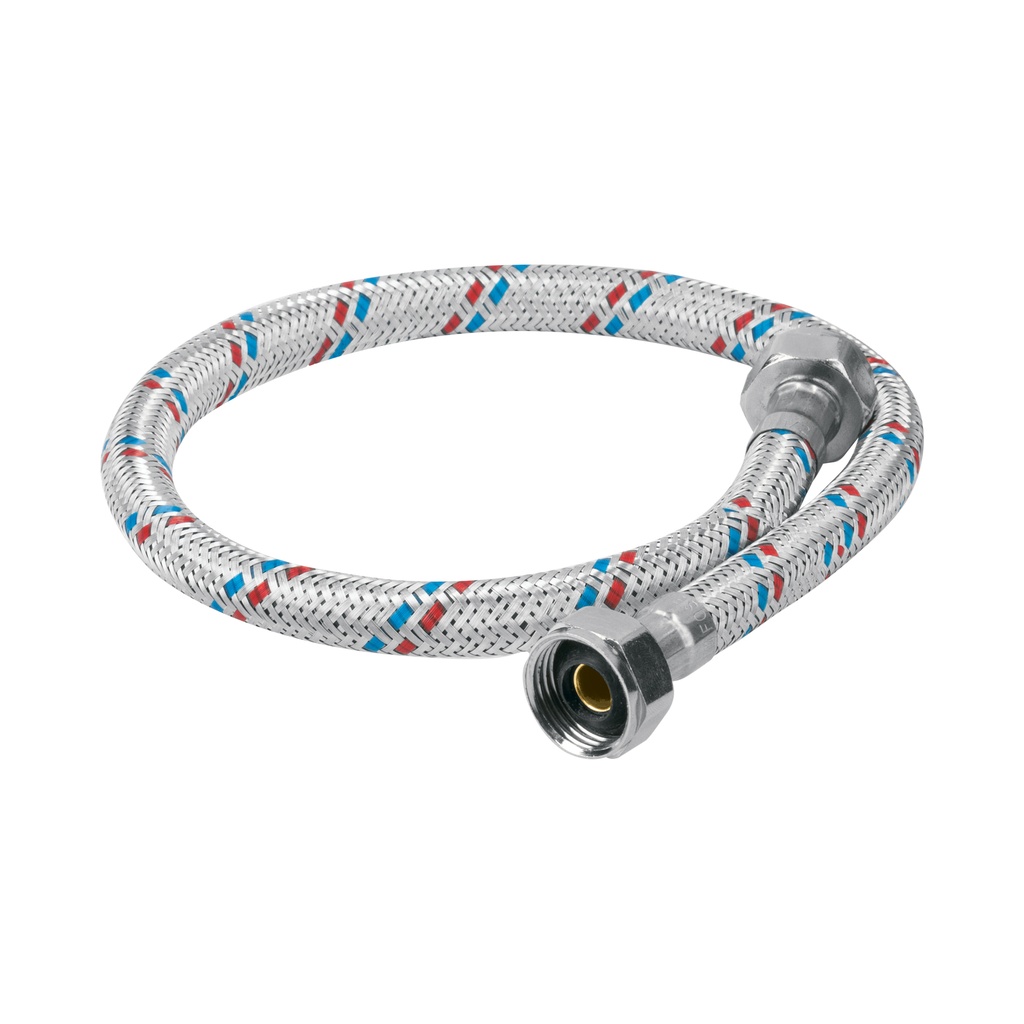 Manguera lavabo/fregadero, aluminio, 1/2' x 1/2', 55 cm