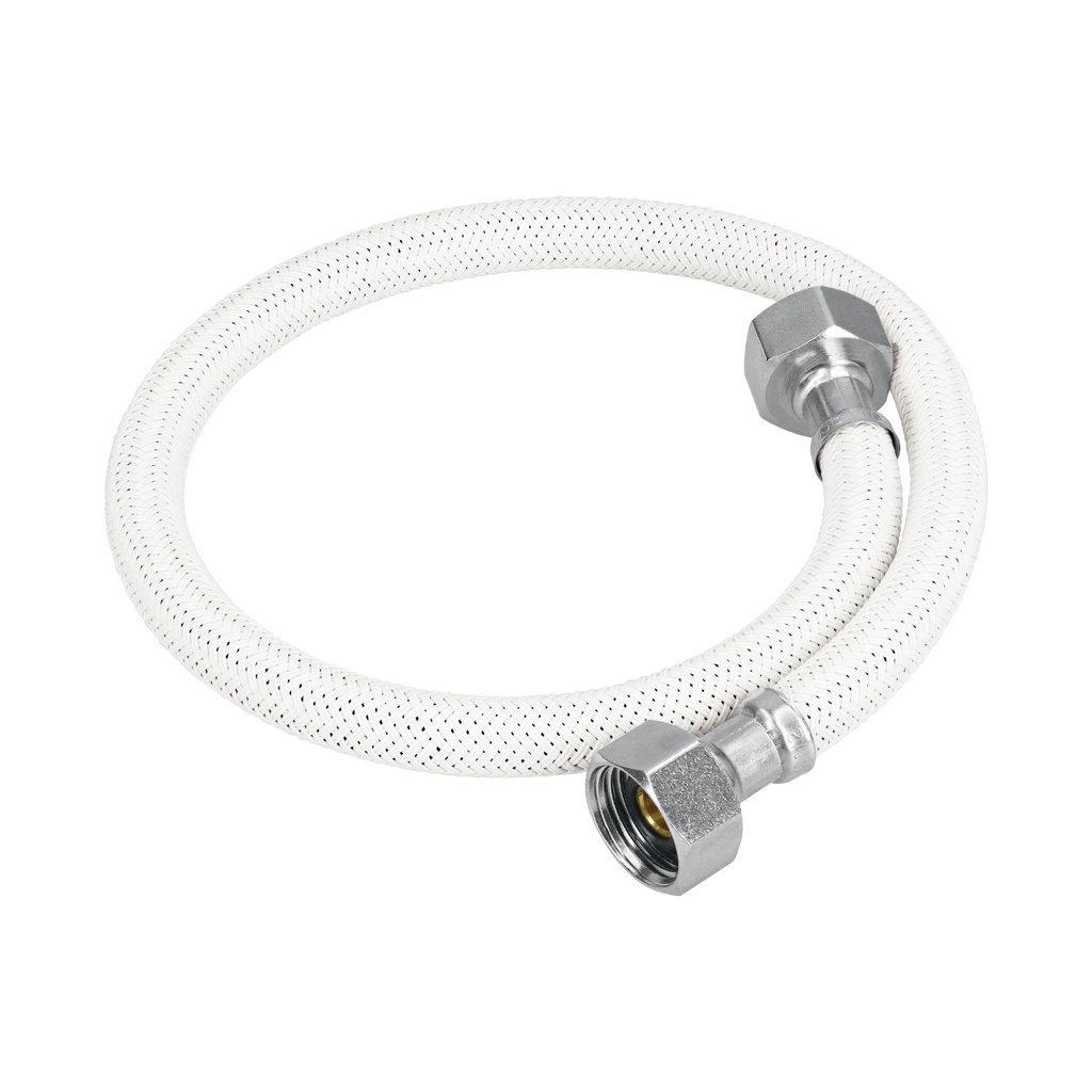 Manguera lavabo/fregadero, vinilo blanco, 1/2' x 1/2', 55 cm