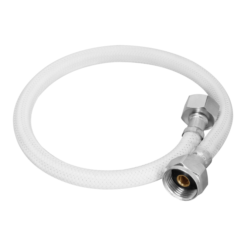 Manguera para WC, vinilo blanco, 1/2' x 7/8', 50 cm, Foset