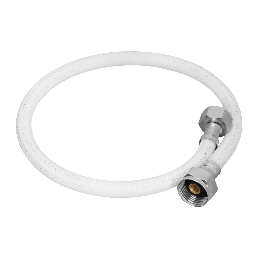 Manguera para WC, vinilo blanco, 1/2' x 7/8', 60 cm, Foset - Pag 511