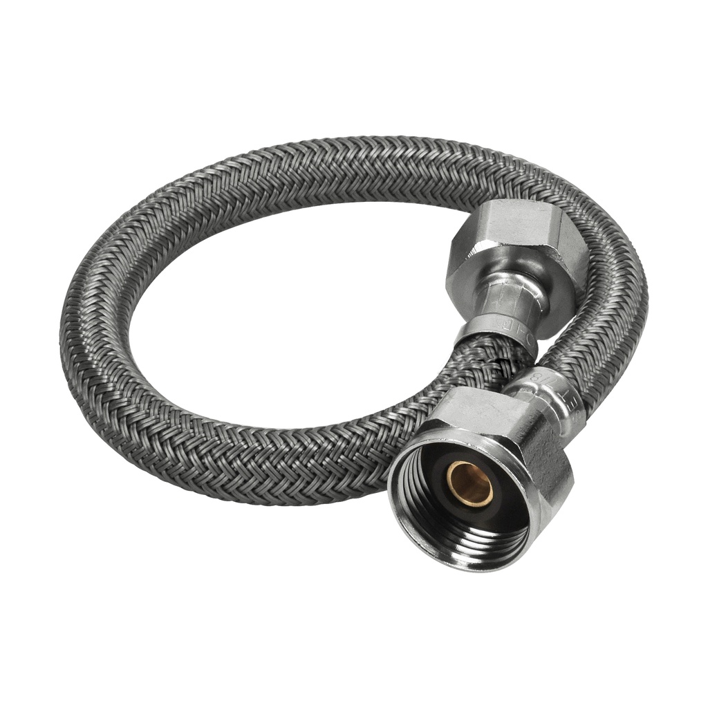 Manguera para WC, vinilo gris, 1/2' x 7/8', 35 cm, Foset - Pag 511