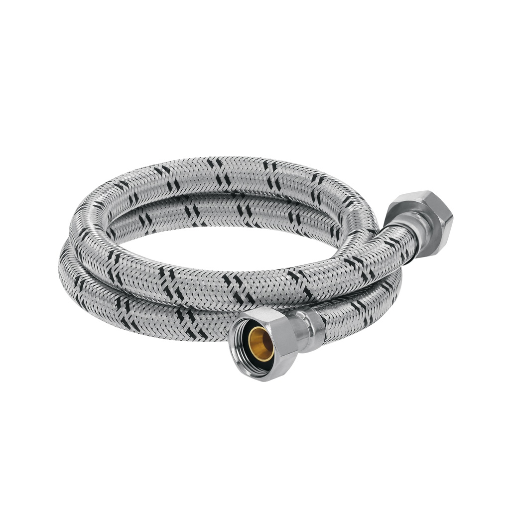 Manguera para boiler, acero inox, 3/4'x3/4', 100 cm, Foset