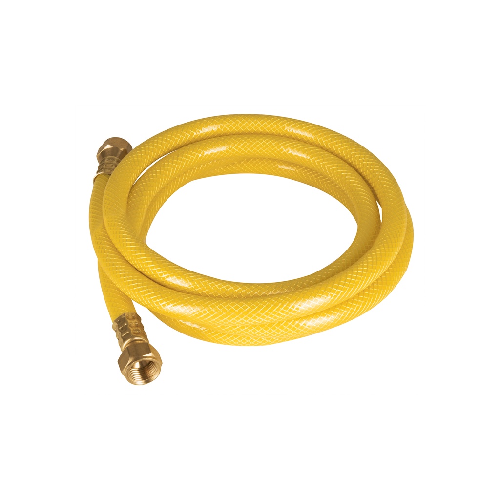 Manguera para gas 3/8' flexible amarilla de 2 m, c/conexión - Pag 515