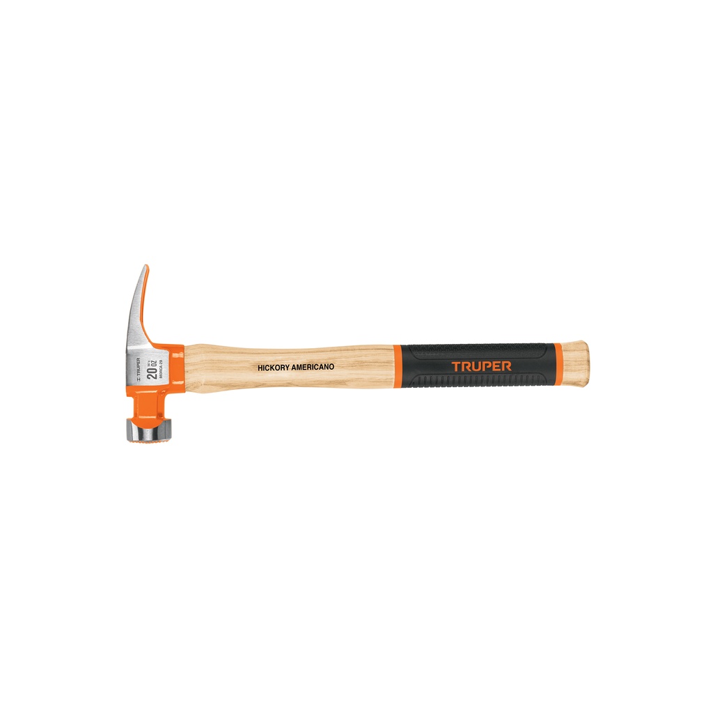 Martillo 20 oz uña recta tipo California Ripper, Truper Grip