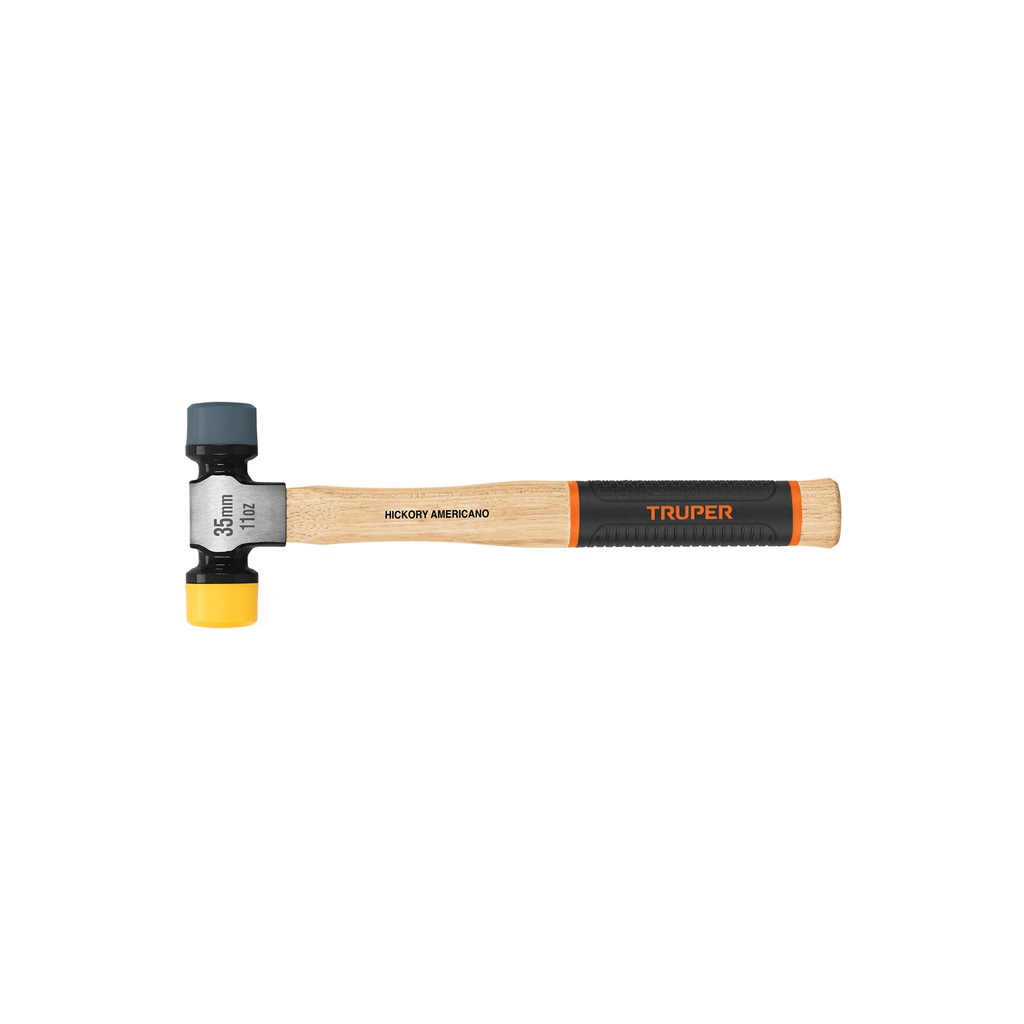 Martillo 35 mm con caras suaves intercambiables, Truper Grip
