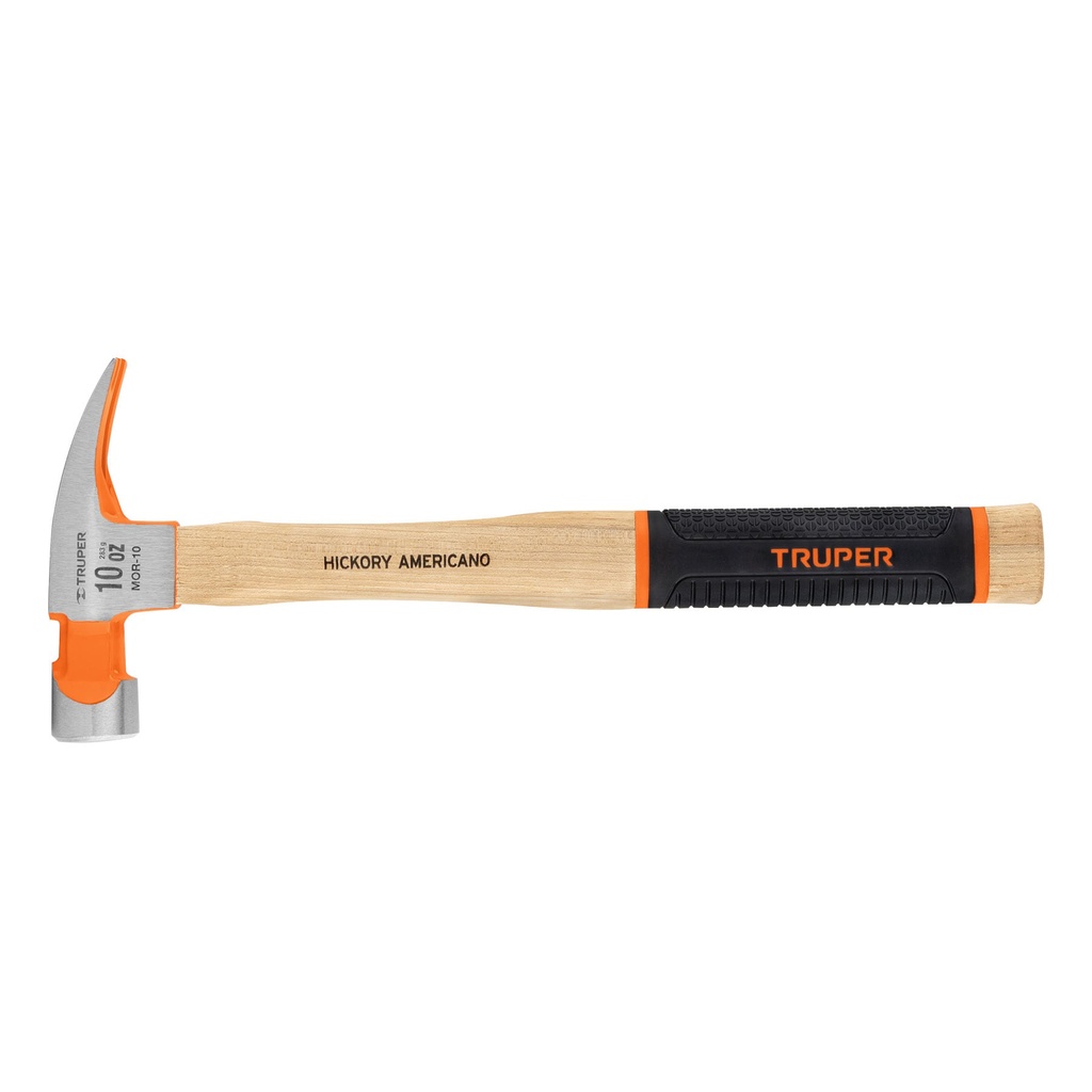 Martillo pulido 10 oz uña recta, mango hickory, Truper Grip - Pag 283