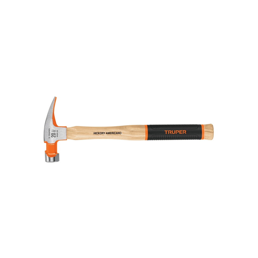 Martillo pulido 20 oz uña recta, mango hickory, Truper Grip - Pag 283