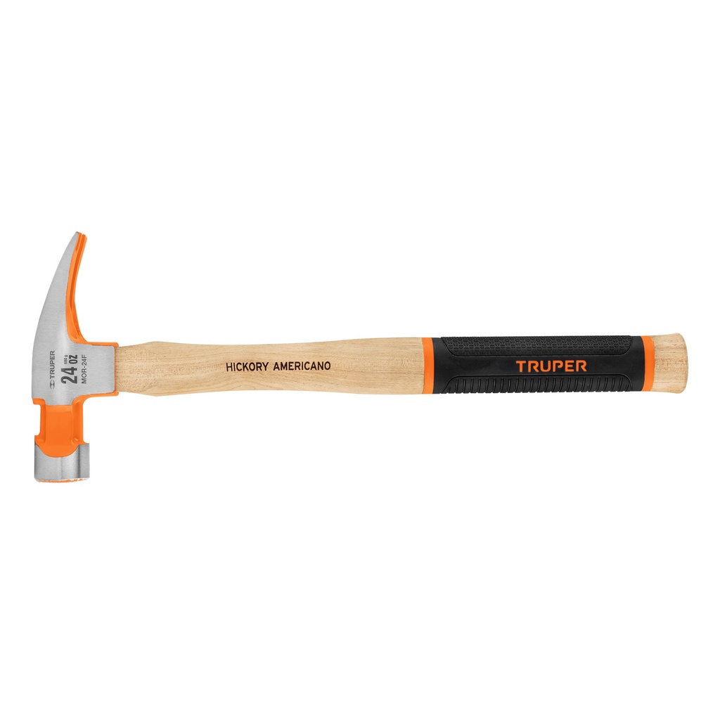 Martillo pulido 24 oz uña recta, boca fresada, Truper Grip - Pag 283