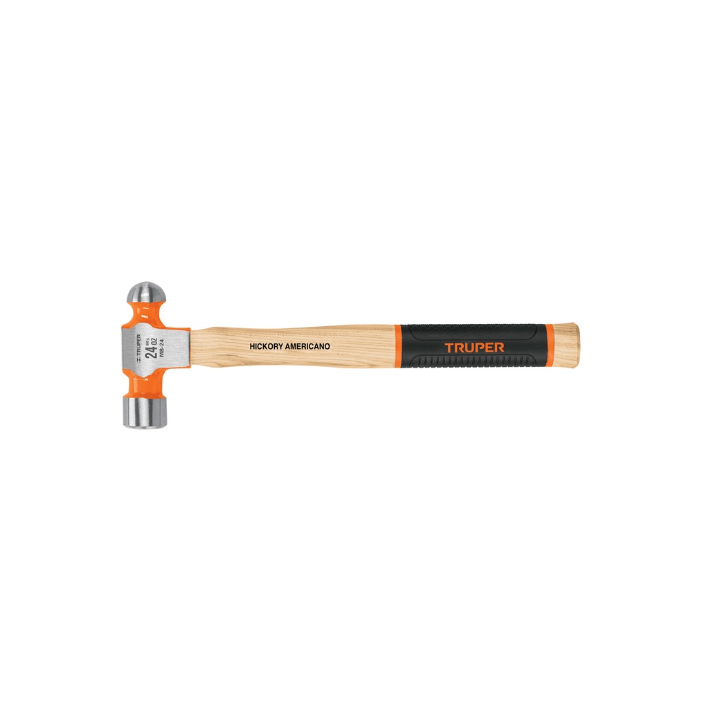 Martillo pulido de bola 24 oz mango hickory, Truper Grip