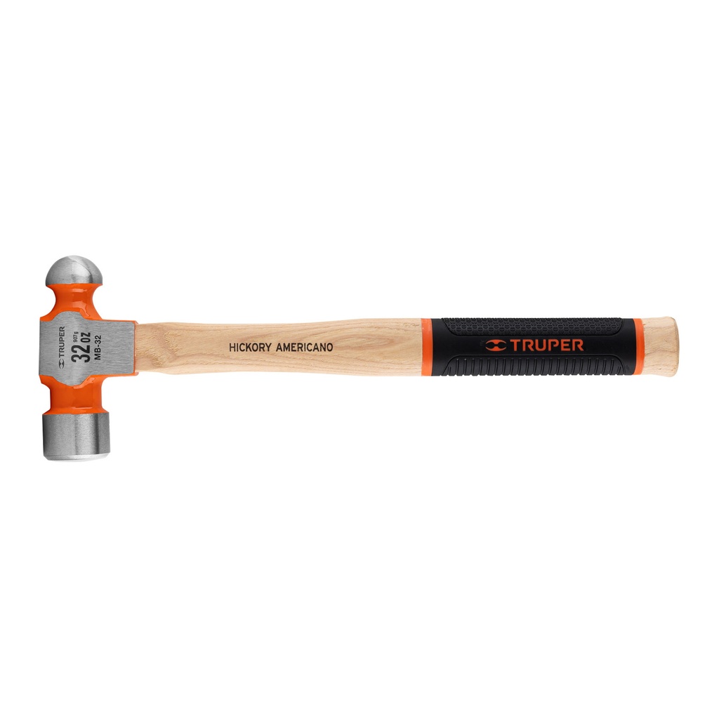 Martillo pulido de bola 32 oz mango hickory, Truper Grip - Pag 283