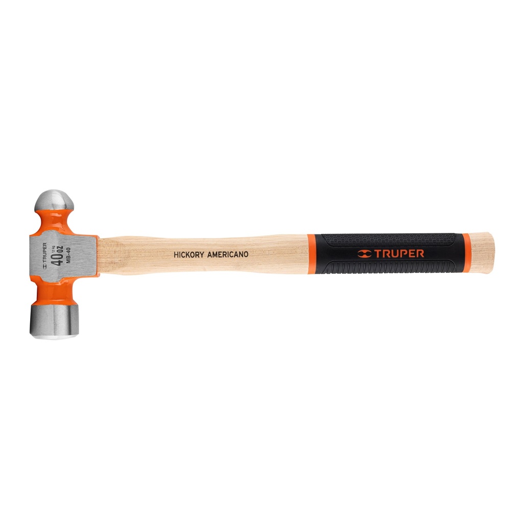 Martillo pulido de bola 40 oz mango hickory, Truper Grip - Pag 283