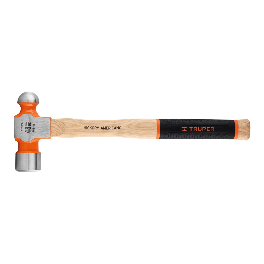 Martillo pulido de bola 48 oz mango hickory, Truper Grip - Pag 283